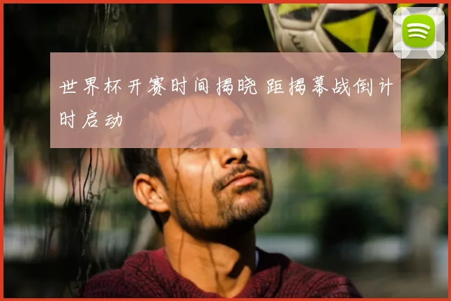 世界杯开赛时间揭晓 距揭幕战倒计时启动